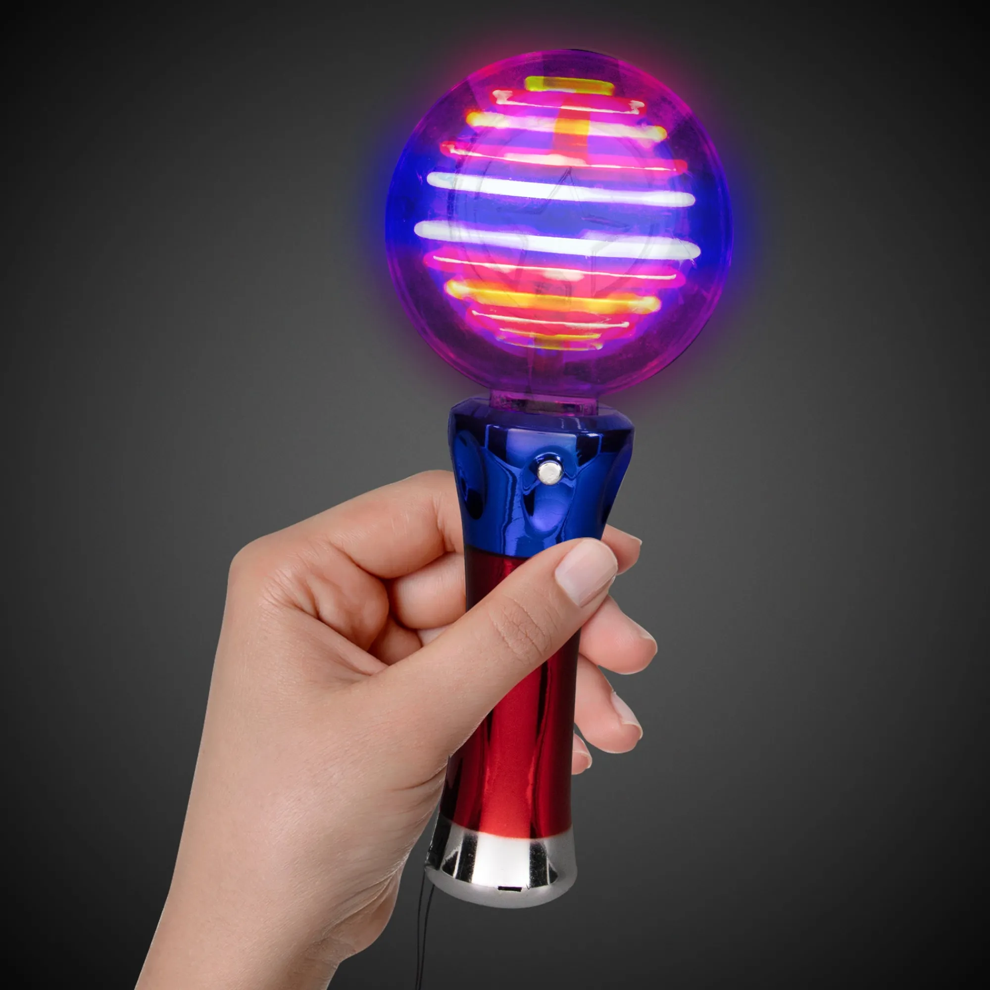 New Windy City Novelties LED Spinner Ball Wand