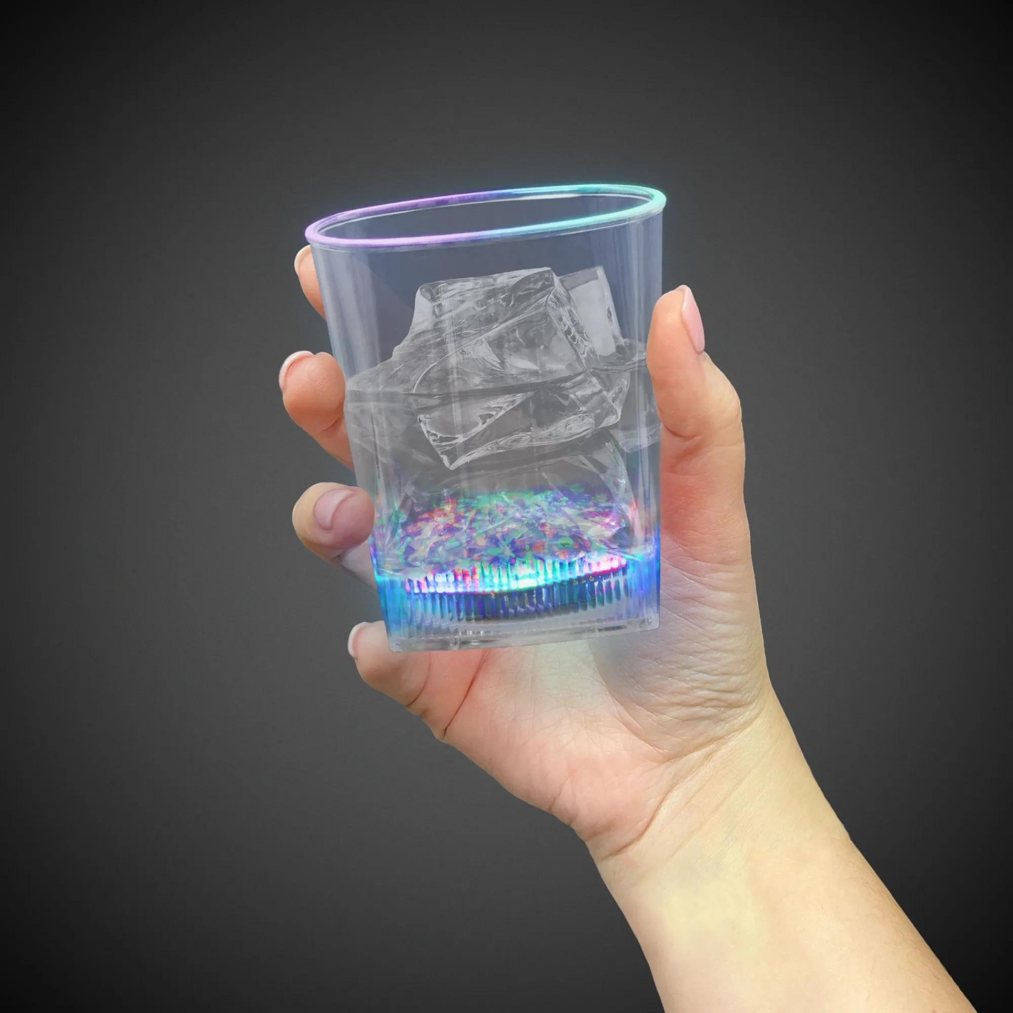 Best Windy City Novelties LED Square Bottom 10 oz. Rocks Glass