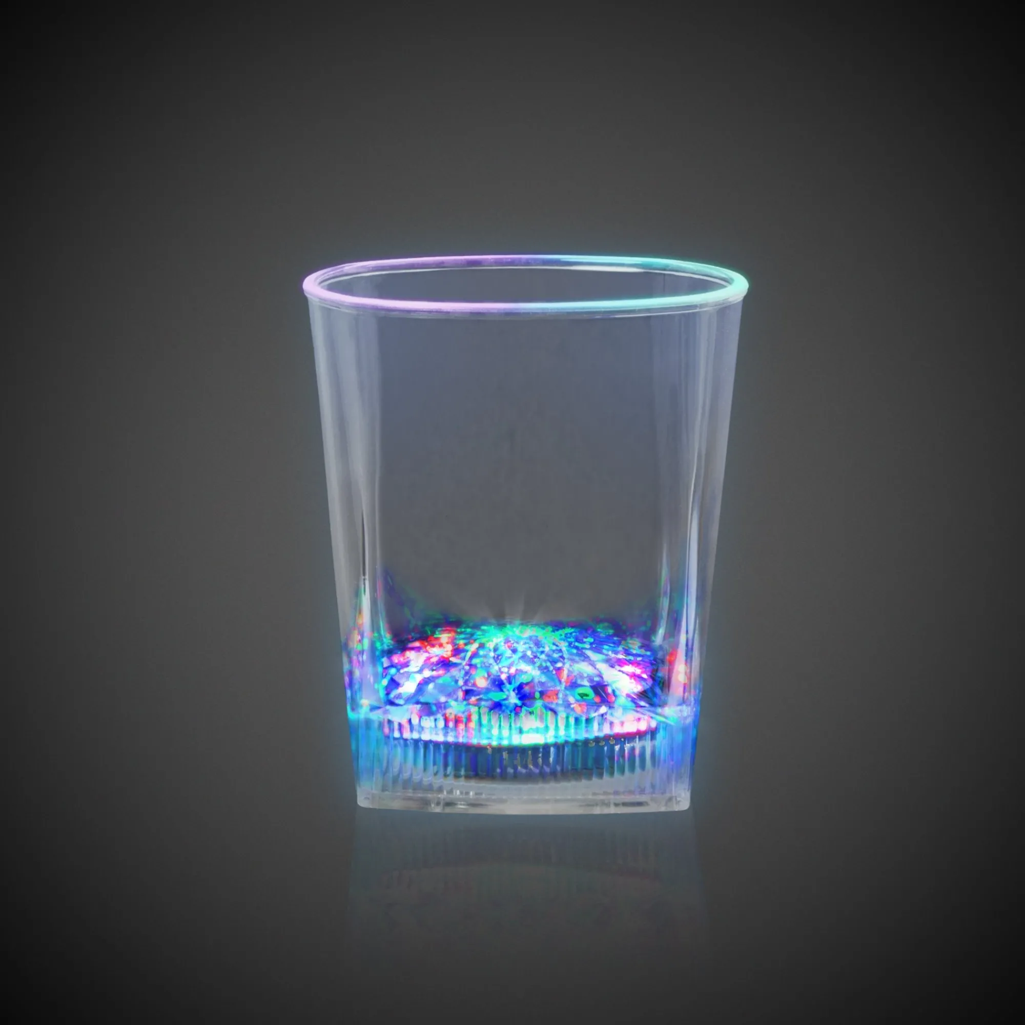 Best Windy City Novelties LED Square Bottom 10 oz. Rocks Glass