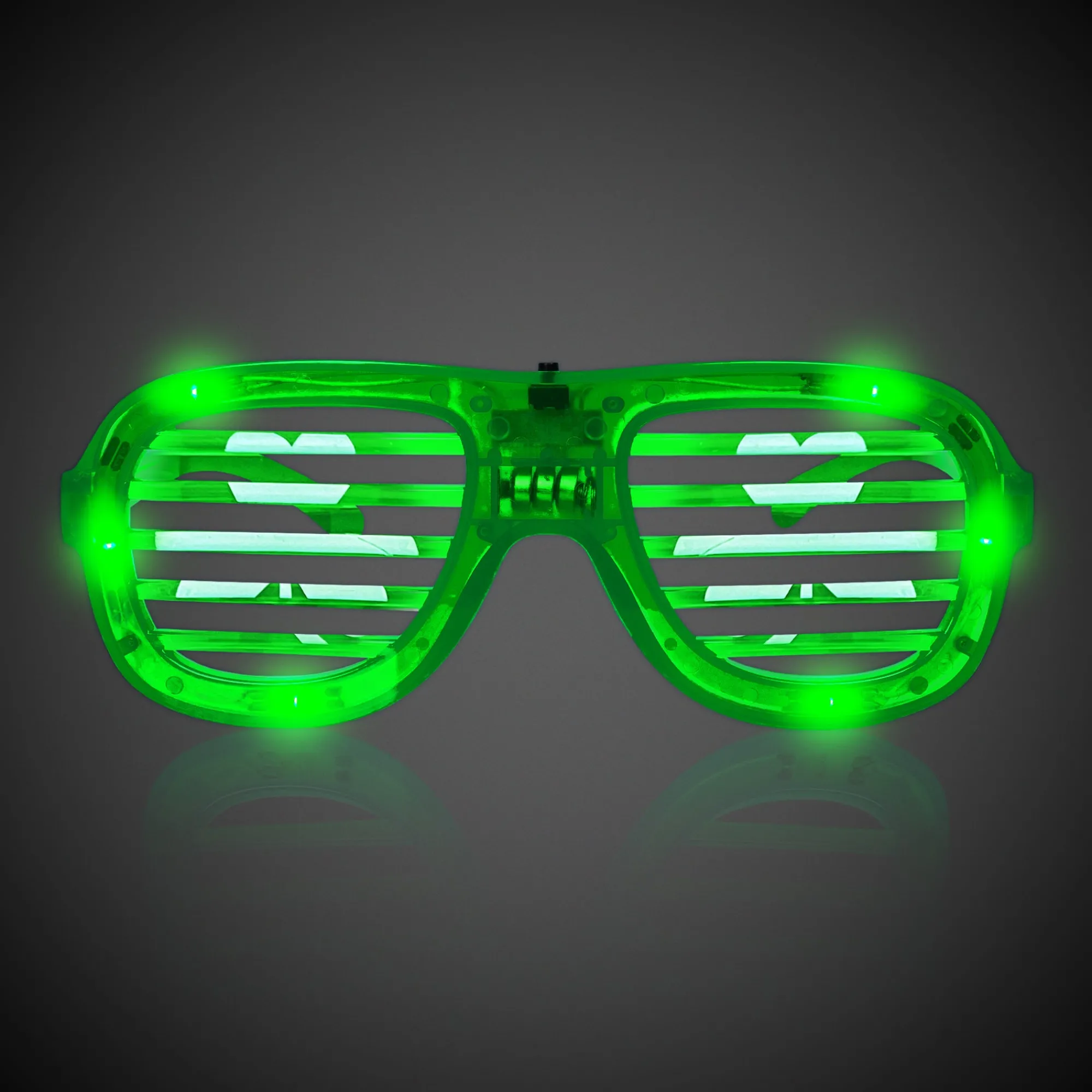 New Windy City Novelties LED St. Pat's Shamrock Slotted Shades