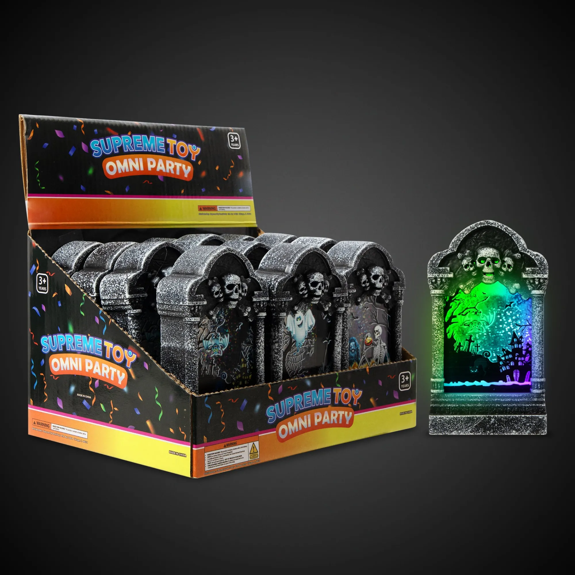 Hot Windy City Novelties LED 5" Tombstones Retail Counter Display