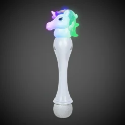 Windy City Novelties LED Unicorn Bubble Wand with Bubbles