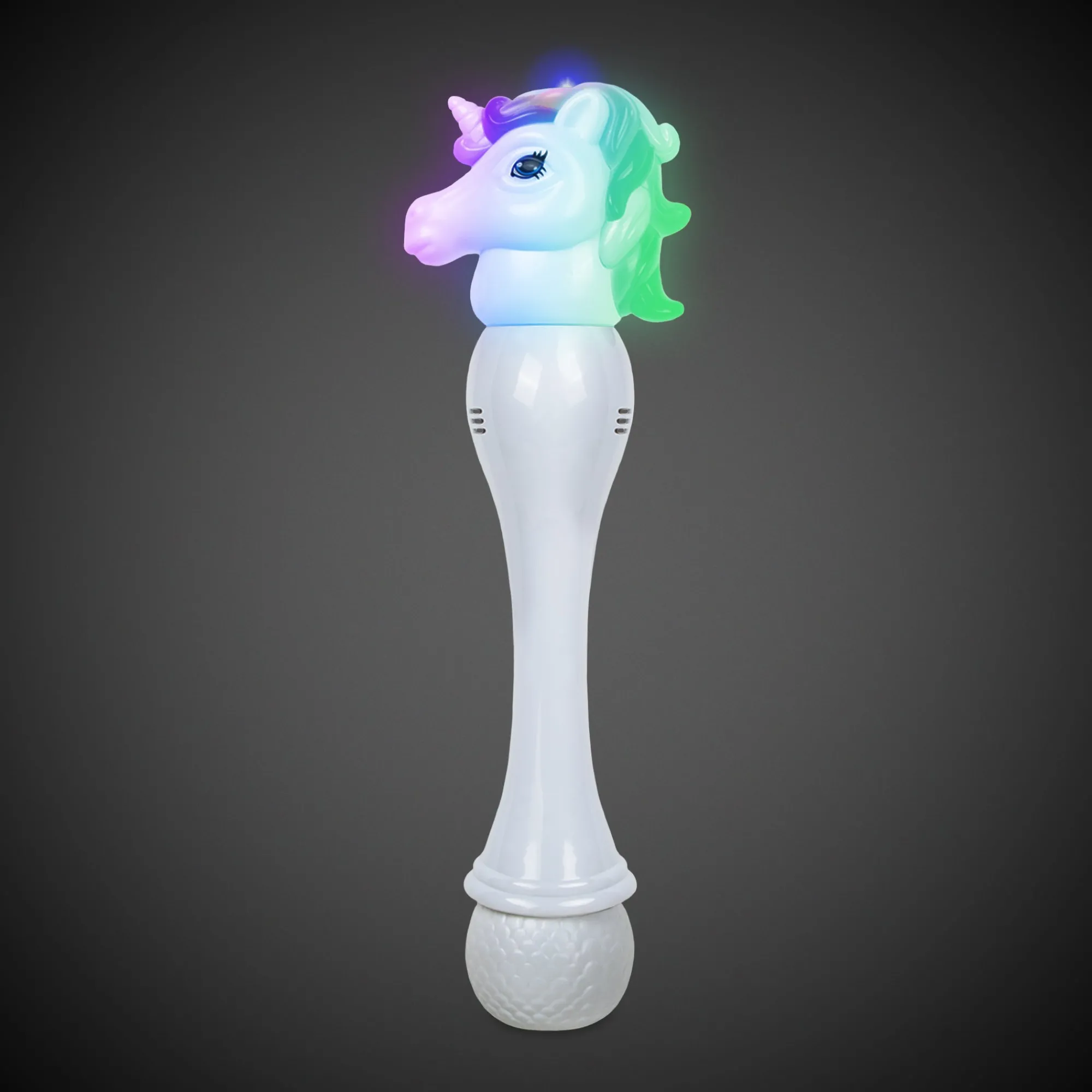 Windy City Novelties LED Unicorn Bubble Wand with Bubbles