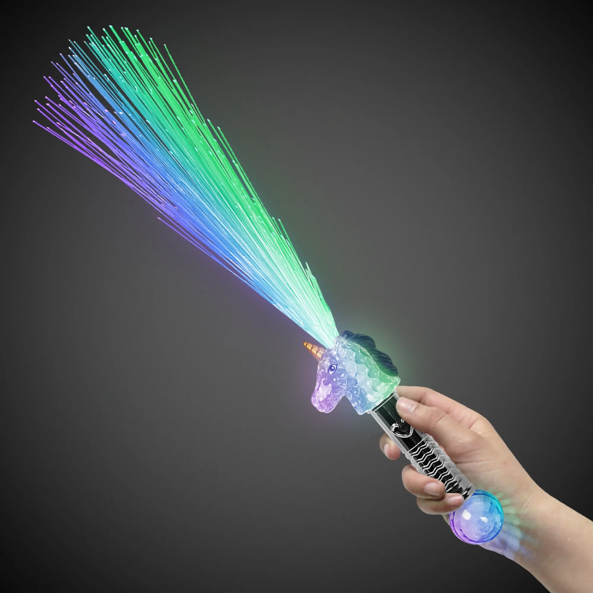 Discount Windy City Novelties LED Unicorn Fiber Optic Wand