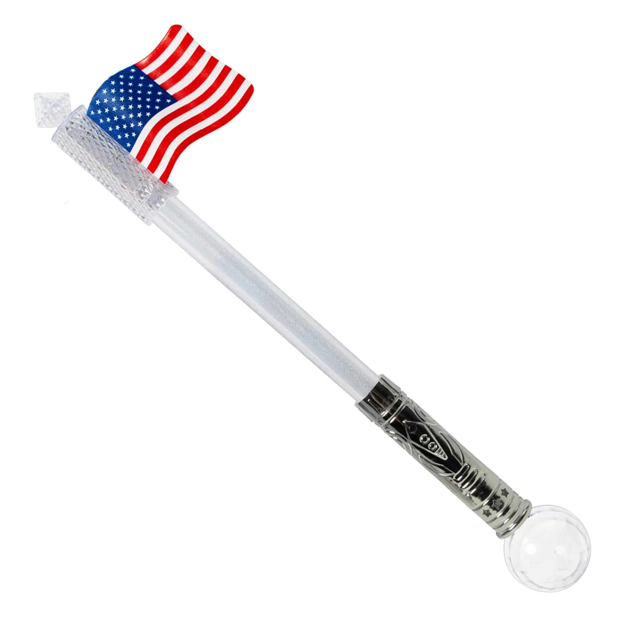 Hot Windy City Novelties LED USA Flag Wand