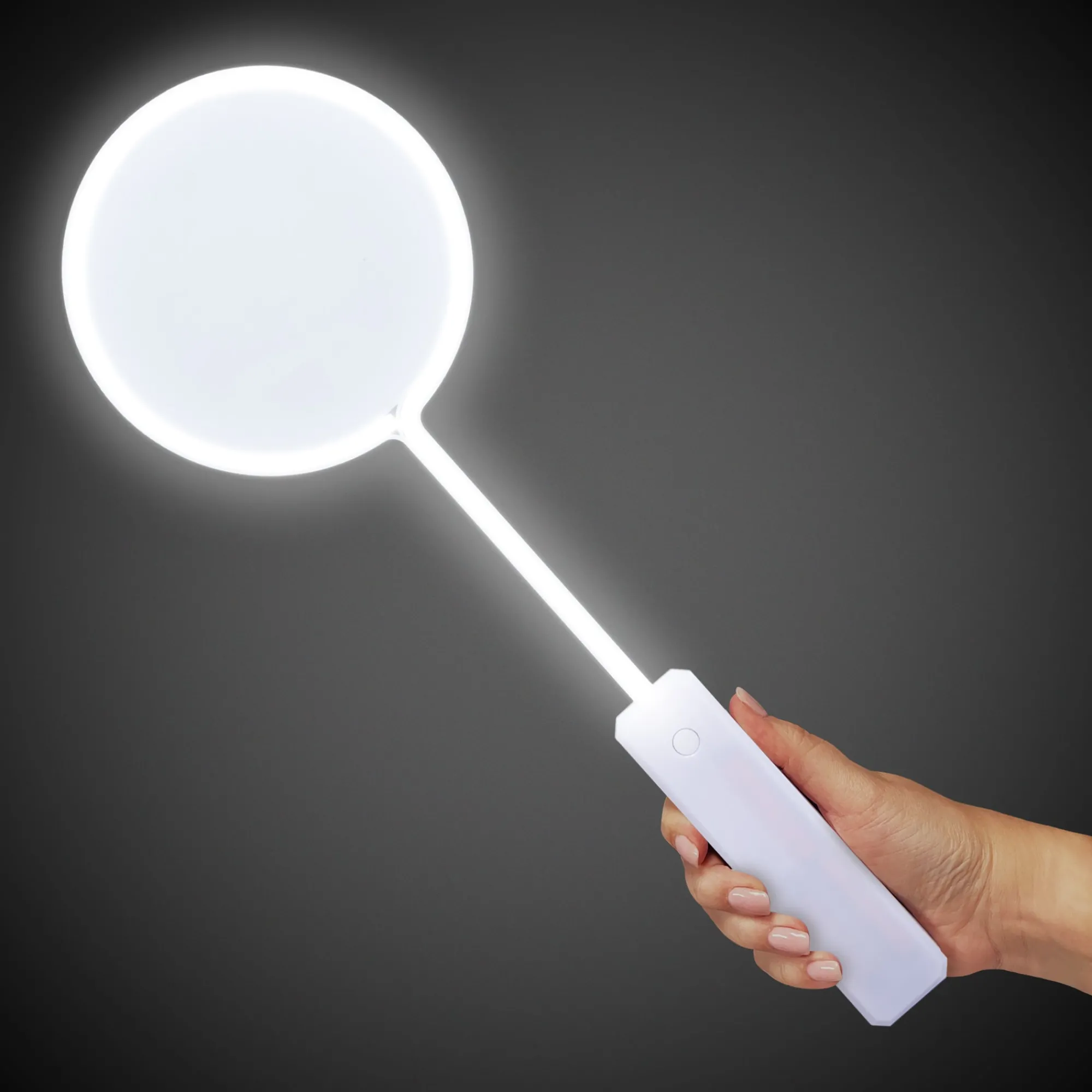 Clearance Windy City Novelties LED 18" White Circle Wand