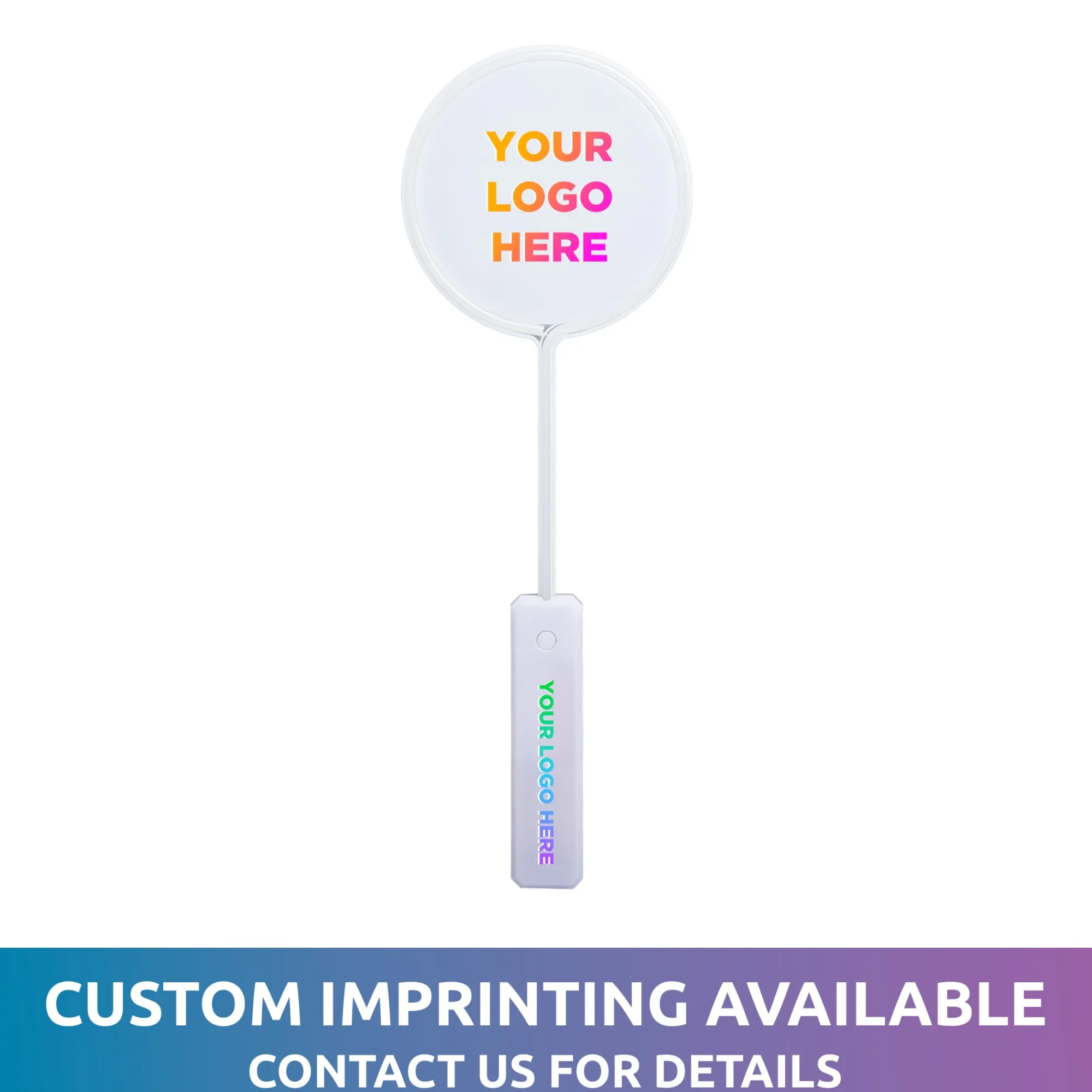 Clearance Windy City Novelties LED 18" White Circle Wand