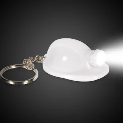 Best Windy City Novelties LED Construction Hat Keychain White