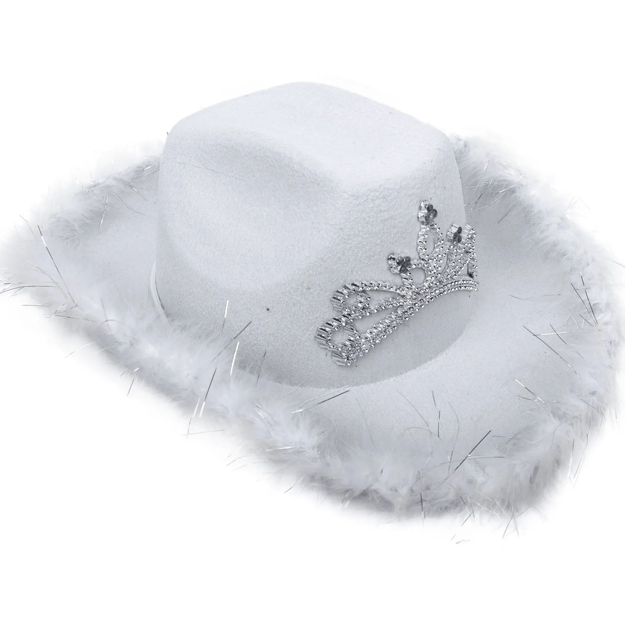 Online Windy City Novelties LED White Cowboy Hat with Tiara