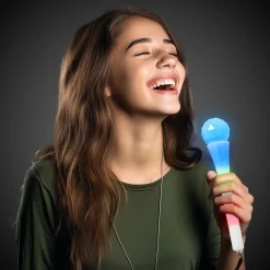 Sale Windy City Novelties LED Microphones White