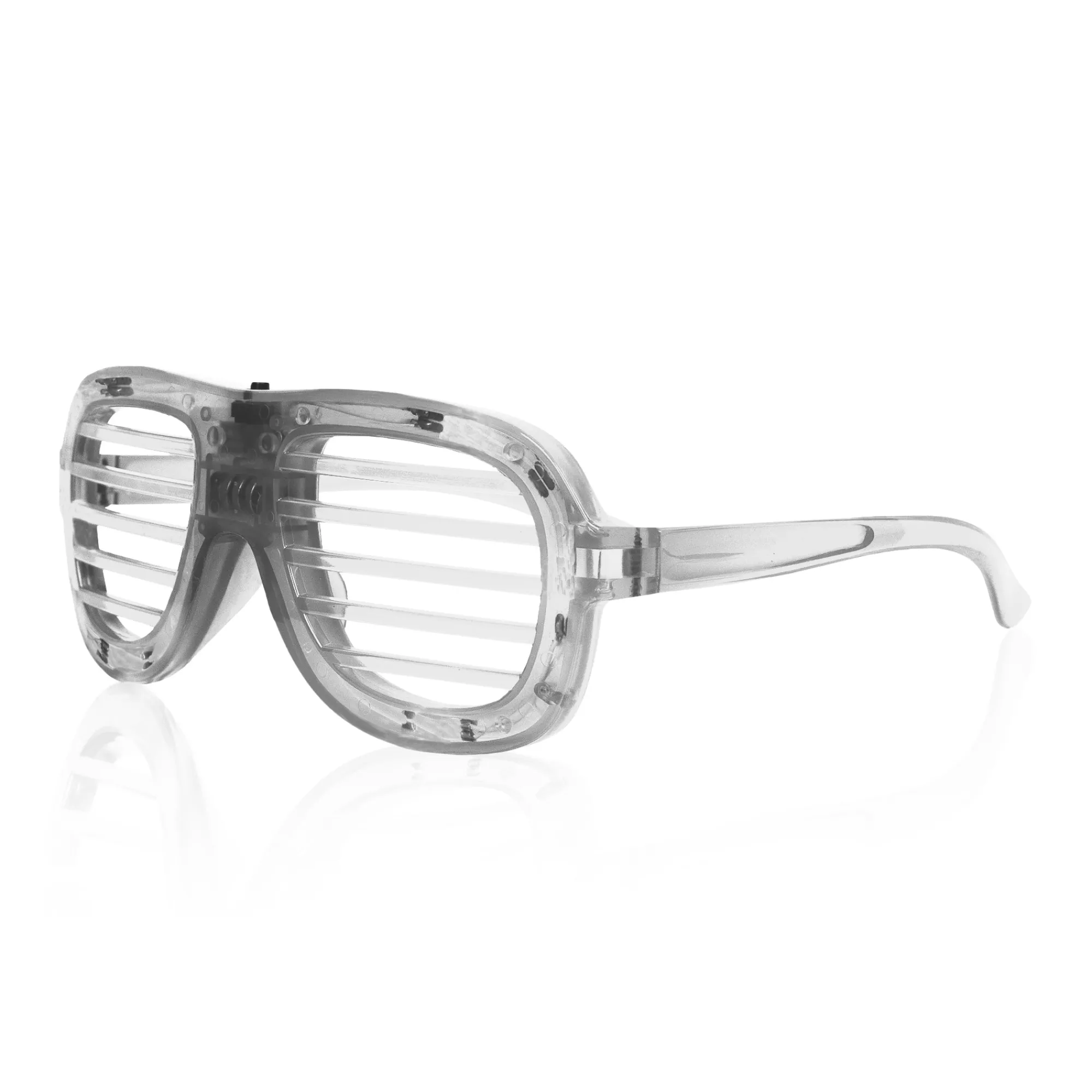 Clearance Windy City Novelties LED Slotted Glasses White
