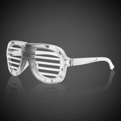 Clearance Windy City Novelties LED Slotted Glasses White