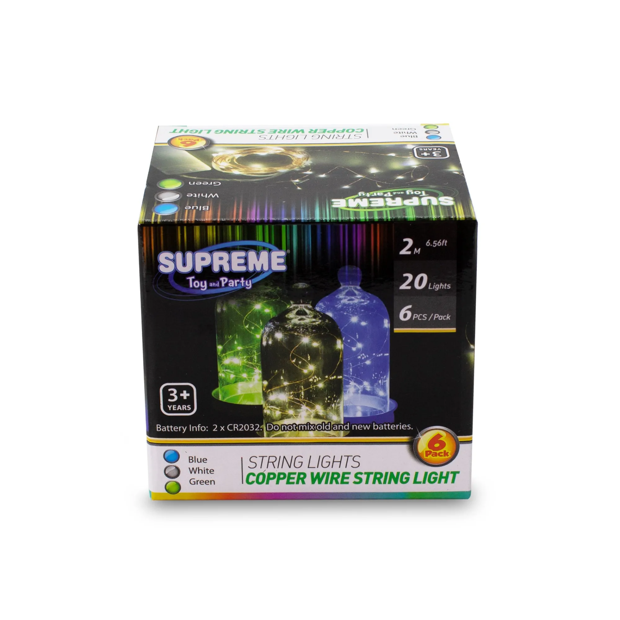 Clearance Windy City Novelties LED 78" String Lights White