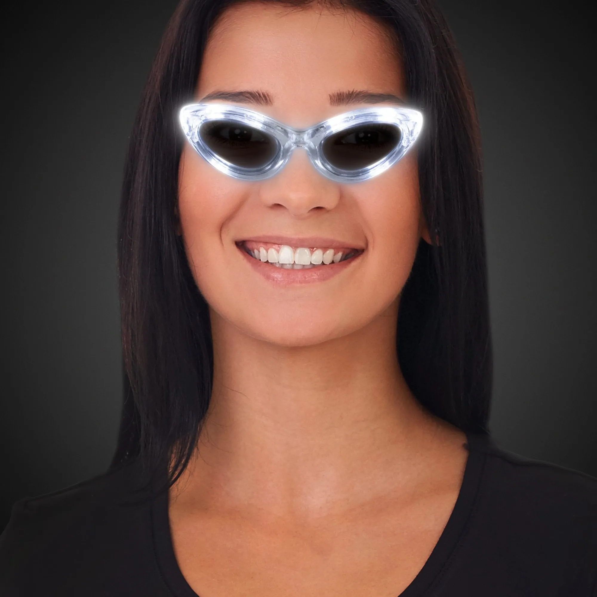 Discount Windy City Novelties LED Sunglasses White