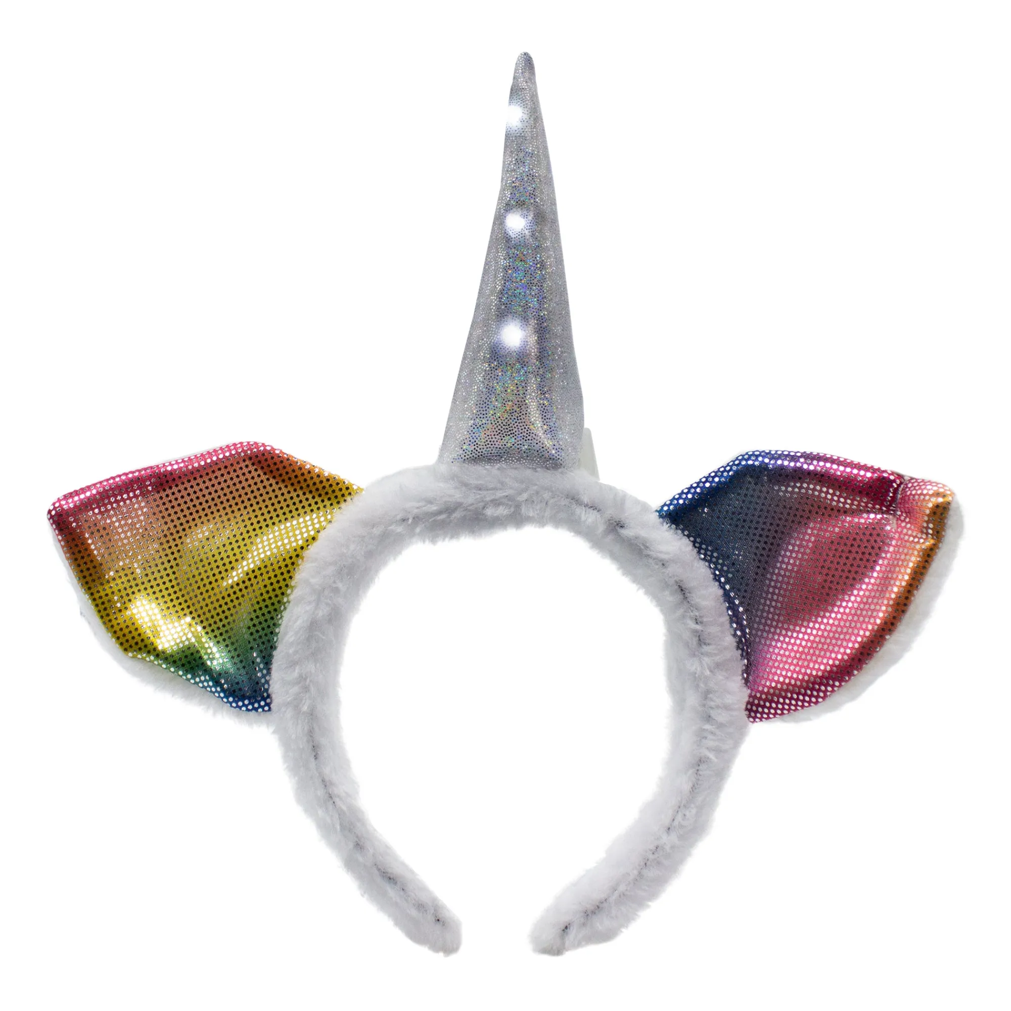 Online Windy City Novelties LED White Unicorn Headband