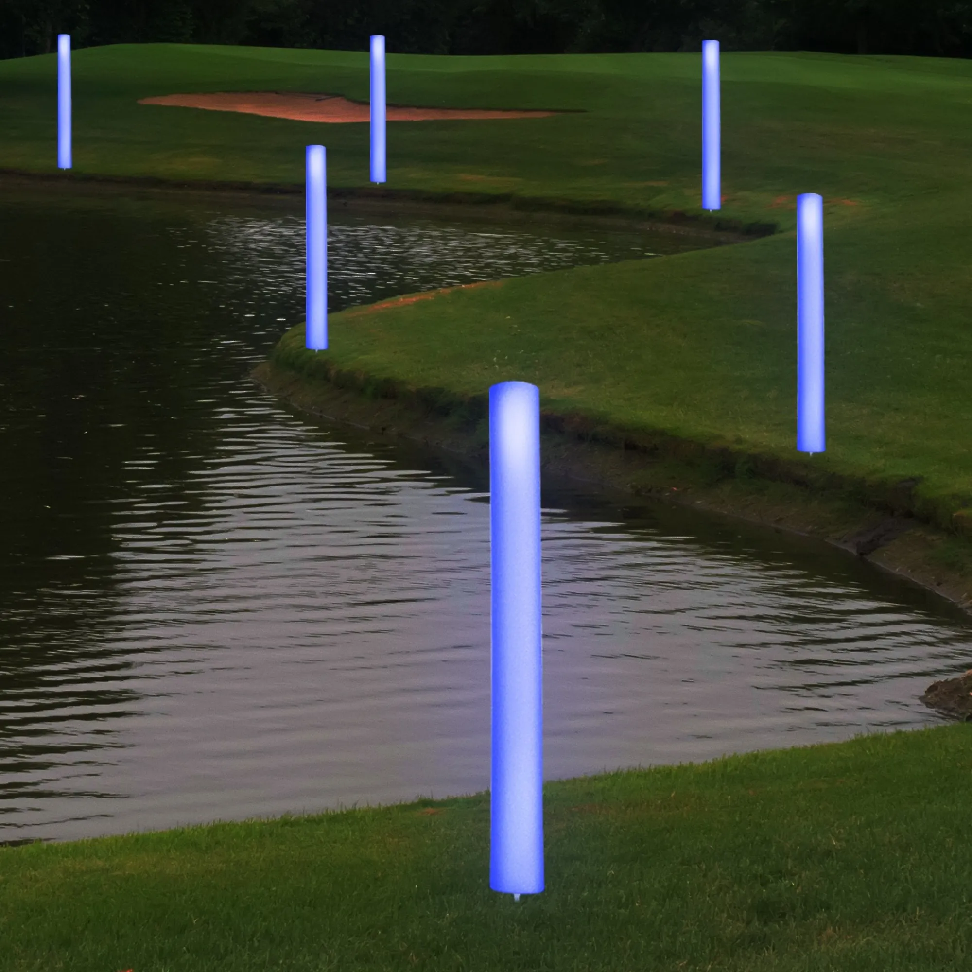 Hot Windy City Novelties LED XL Foam Yardage Marker Blue