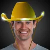 Windy City Novelties LED Yellow Iridescent Cowboy Hat