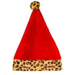 Outlet Windy City Novelties Leopard Print Santa Hat