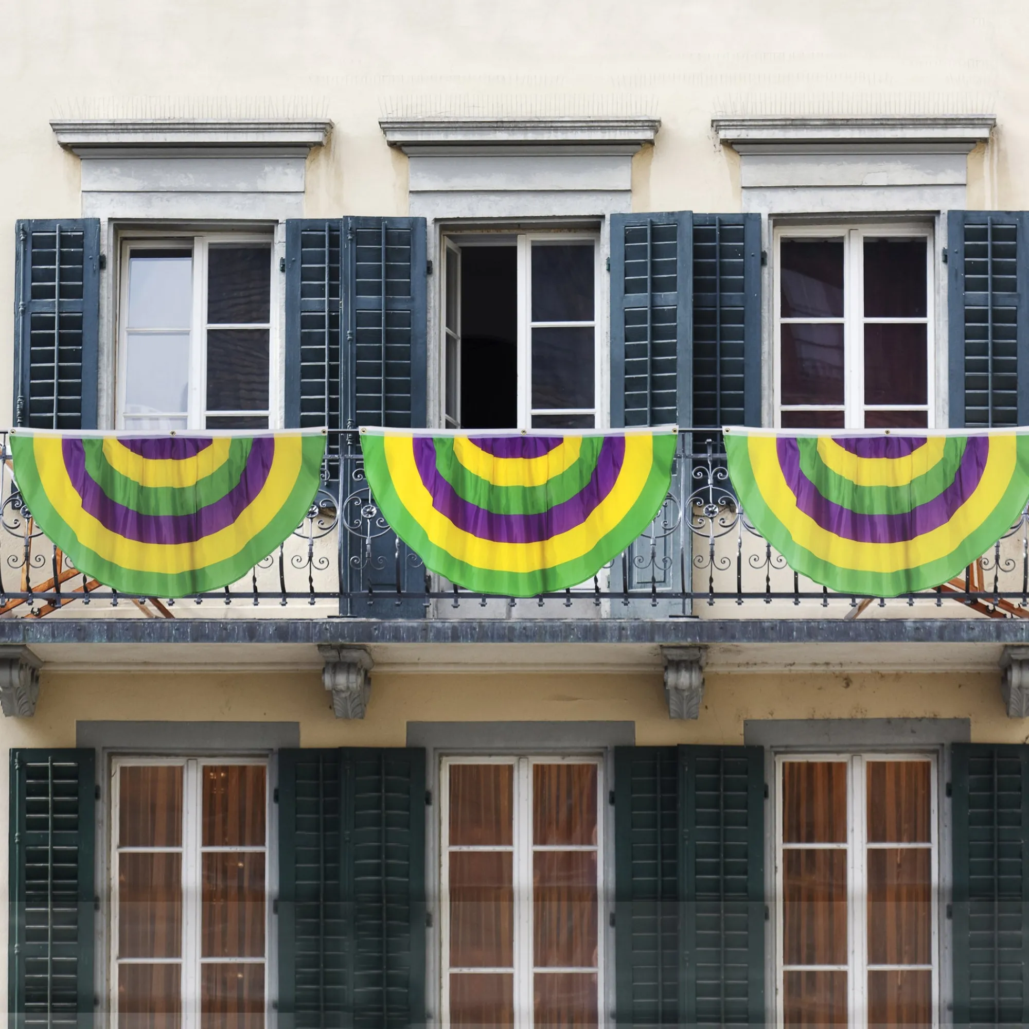 Sale Windy City Novelties Mardi Gras 4' Fabric Bunting