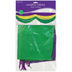 Sale Windy City Novelties Mardi Gras Fabric Bunting Decoration