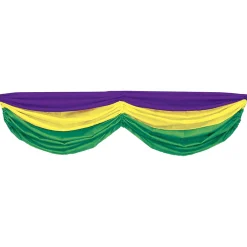 Sale Windy City Novelties Mardi Gras Fabric Bunting Decoration