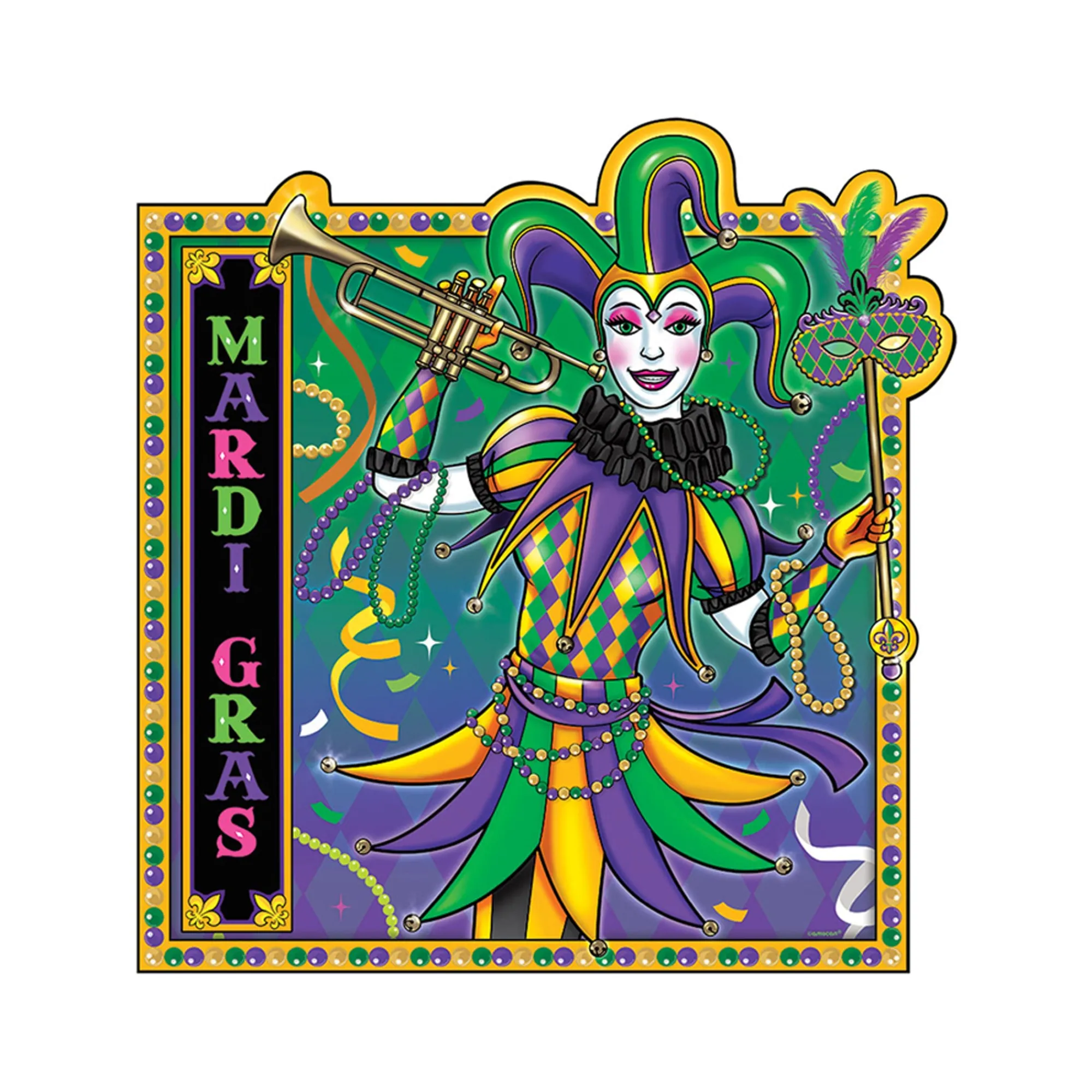 Sale Windy City Novelties Mardi Gras Jumbo Cutouts