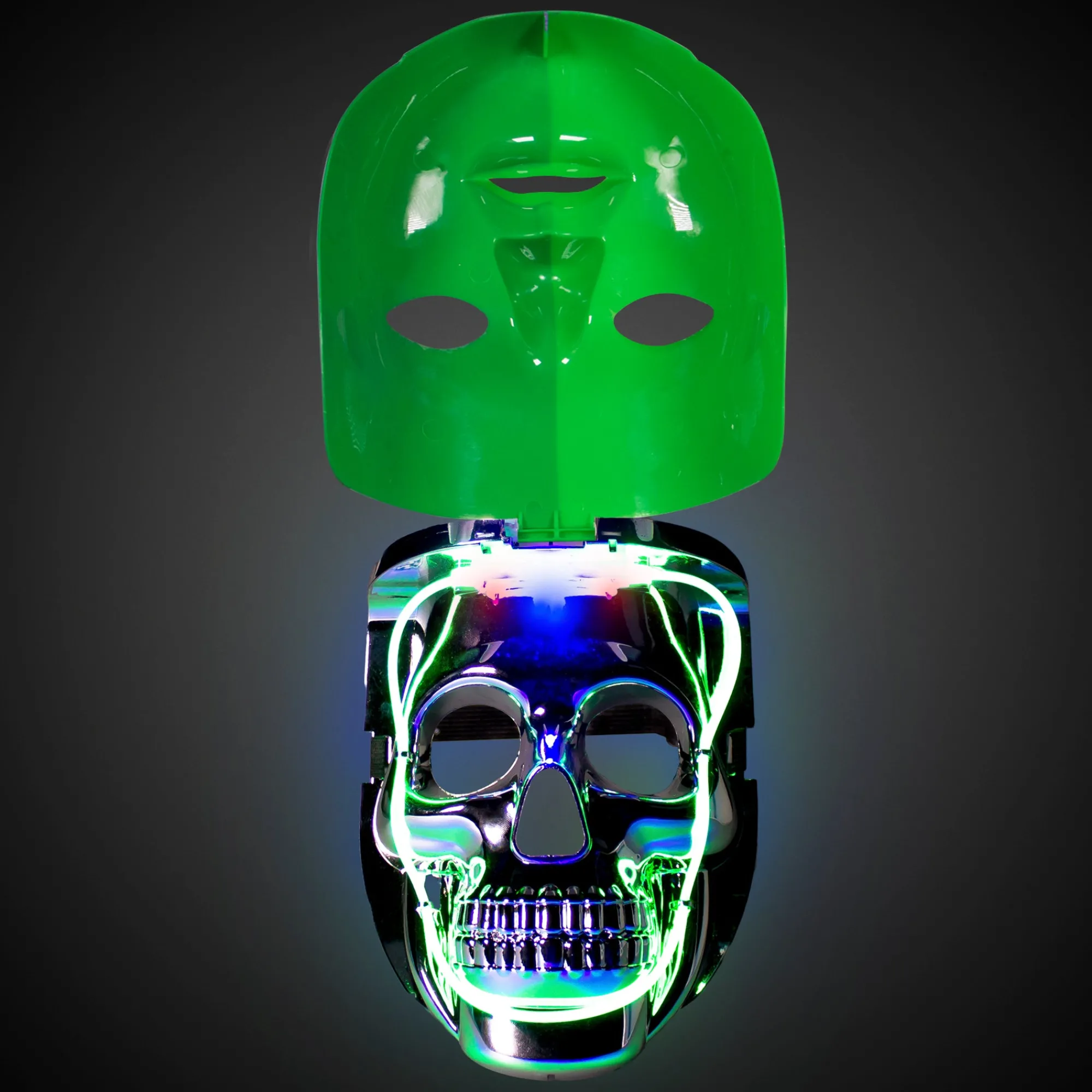 Clearance Windy City Novelties Mardi Gras LED Double Face Mask
