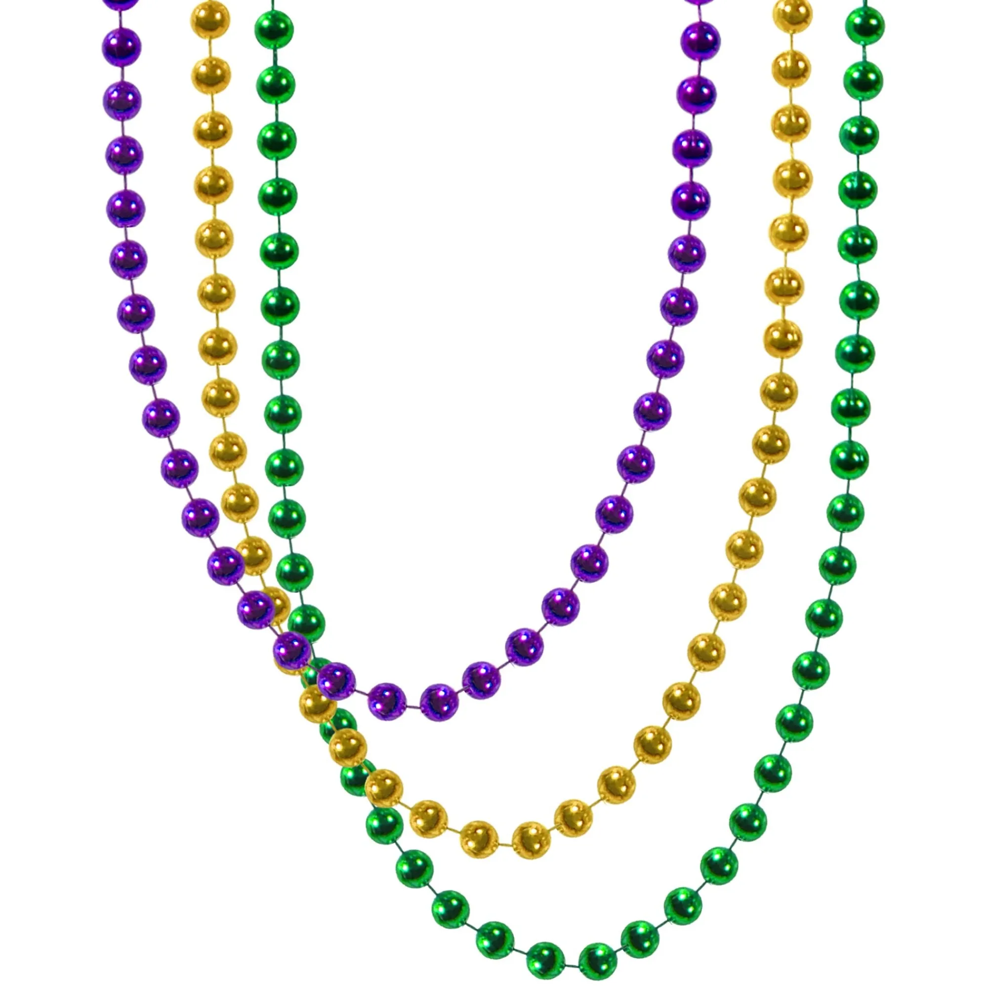 Online Windy City Novelties Mardi Gras 7mm Bead 33" Necklaces