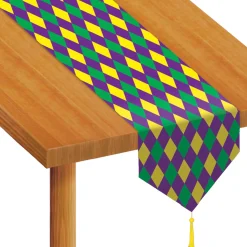 Hot Windy City Novelties Mardi Gras Table Runner