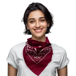 Discount Windy City Novelties Cotton Bandanas Maroon