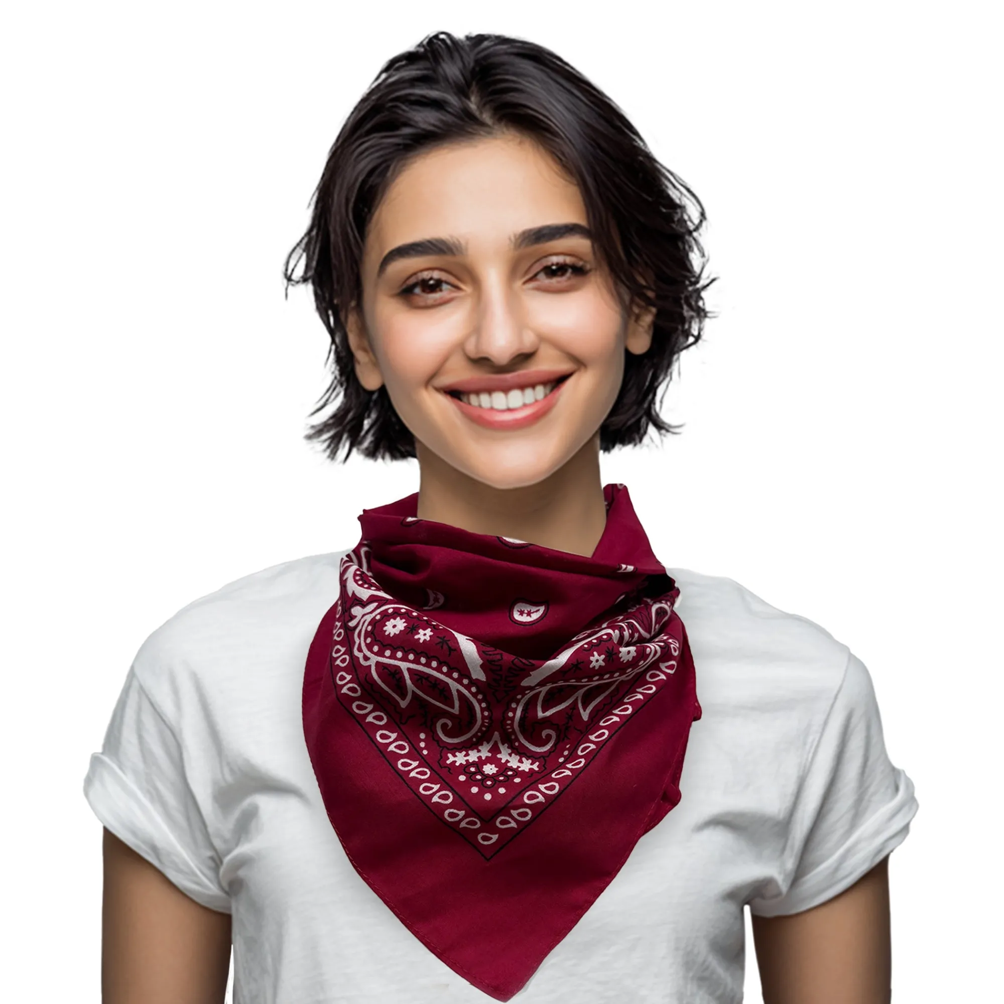 Discount Windy City Novelties Cotton Bandanas Maroon