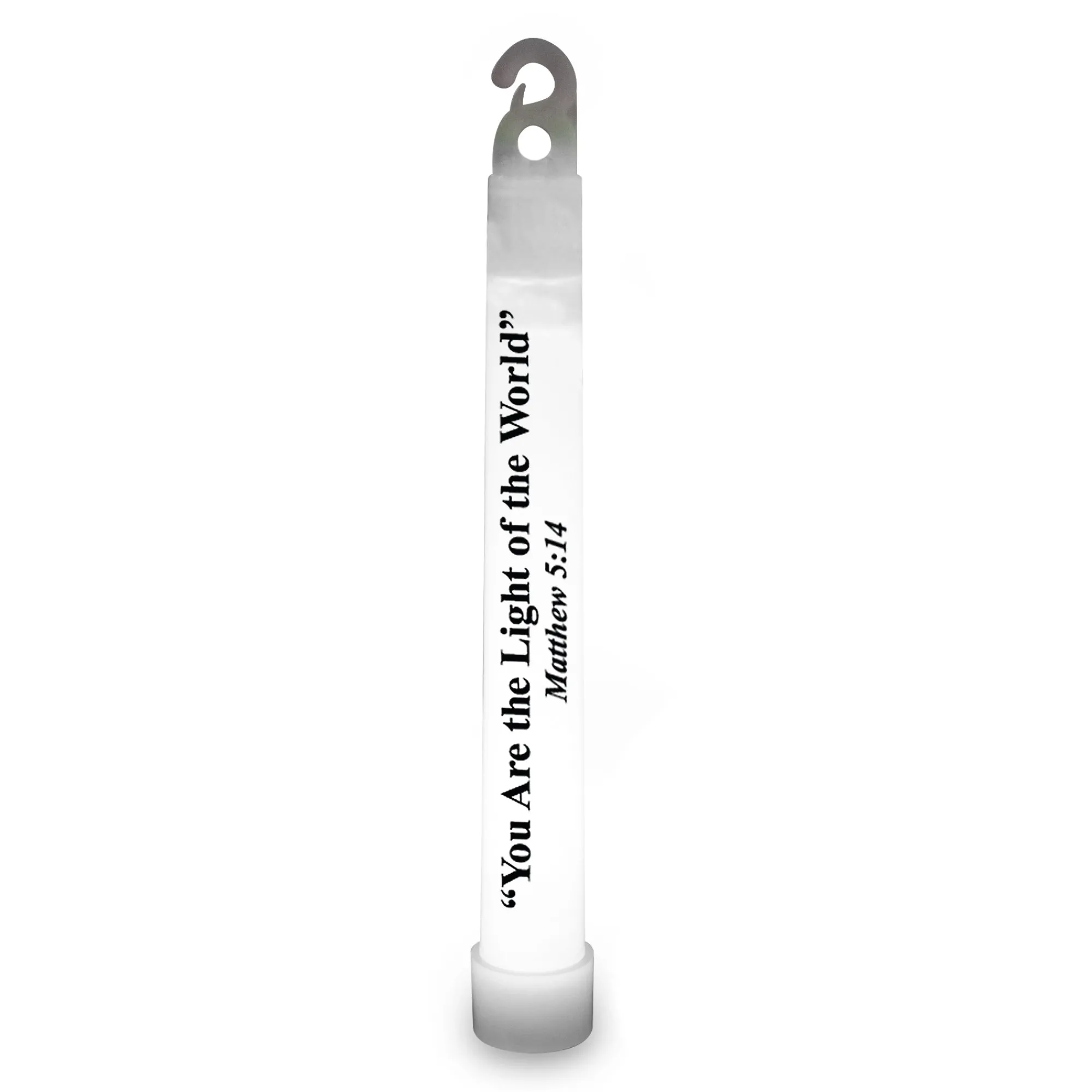 New Windy City Novelties Matthew 5:14 6" Glow Sticks White