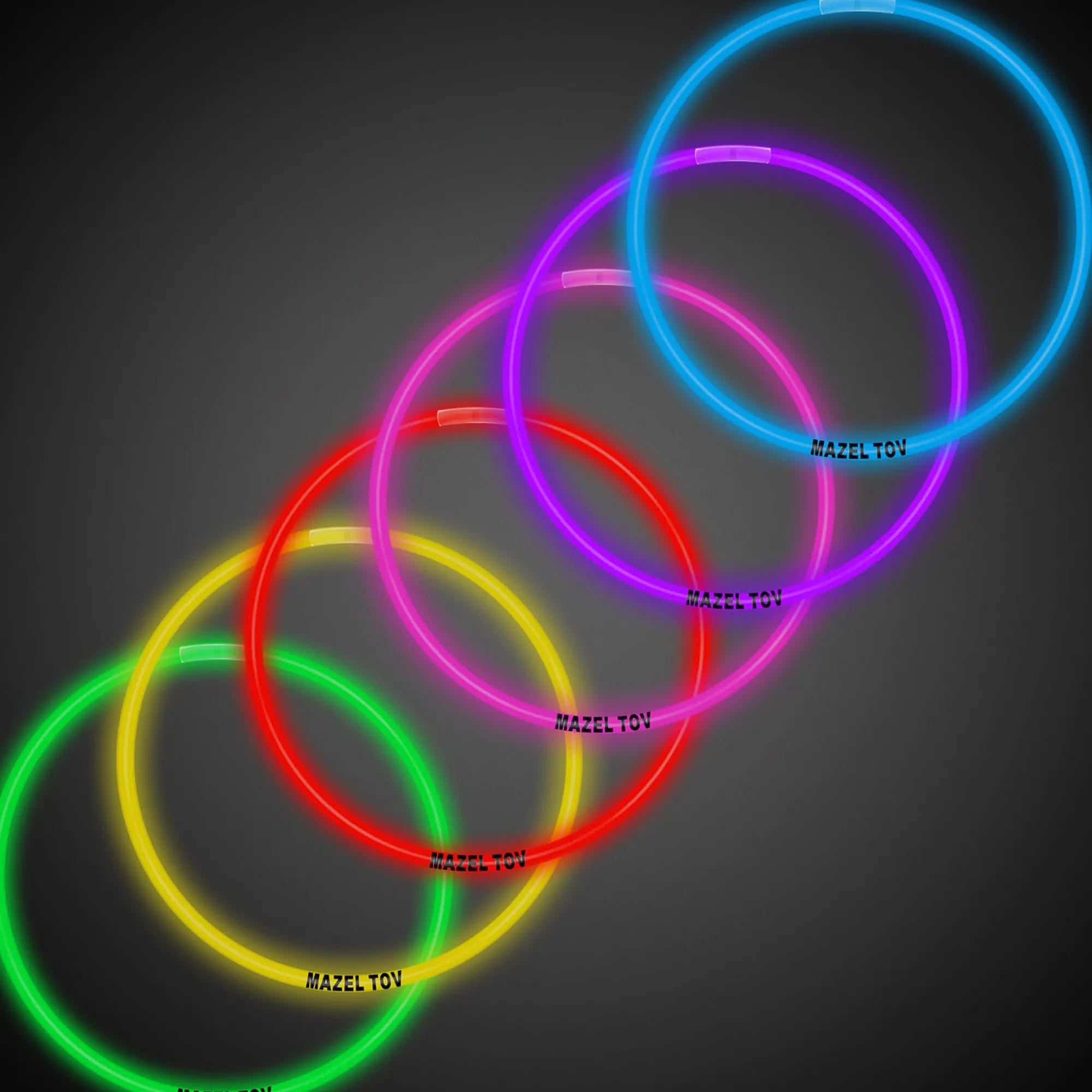 Best Windy City Novelties Mazel Tov 22" Glow Necklaces