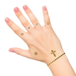 New Windy City Novelties Metallic Temporary Tattoos