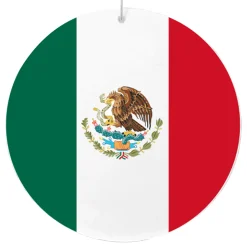 Hot Windy City Novelties Mexican Flag Plastic 2 1/2