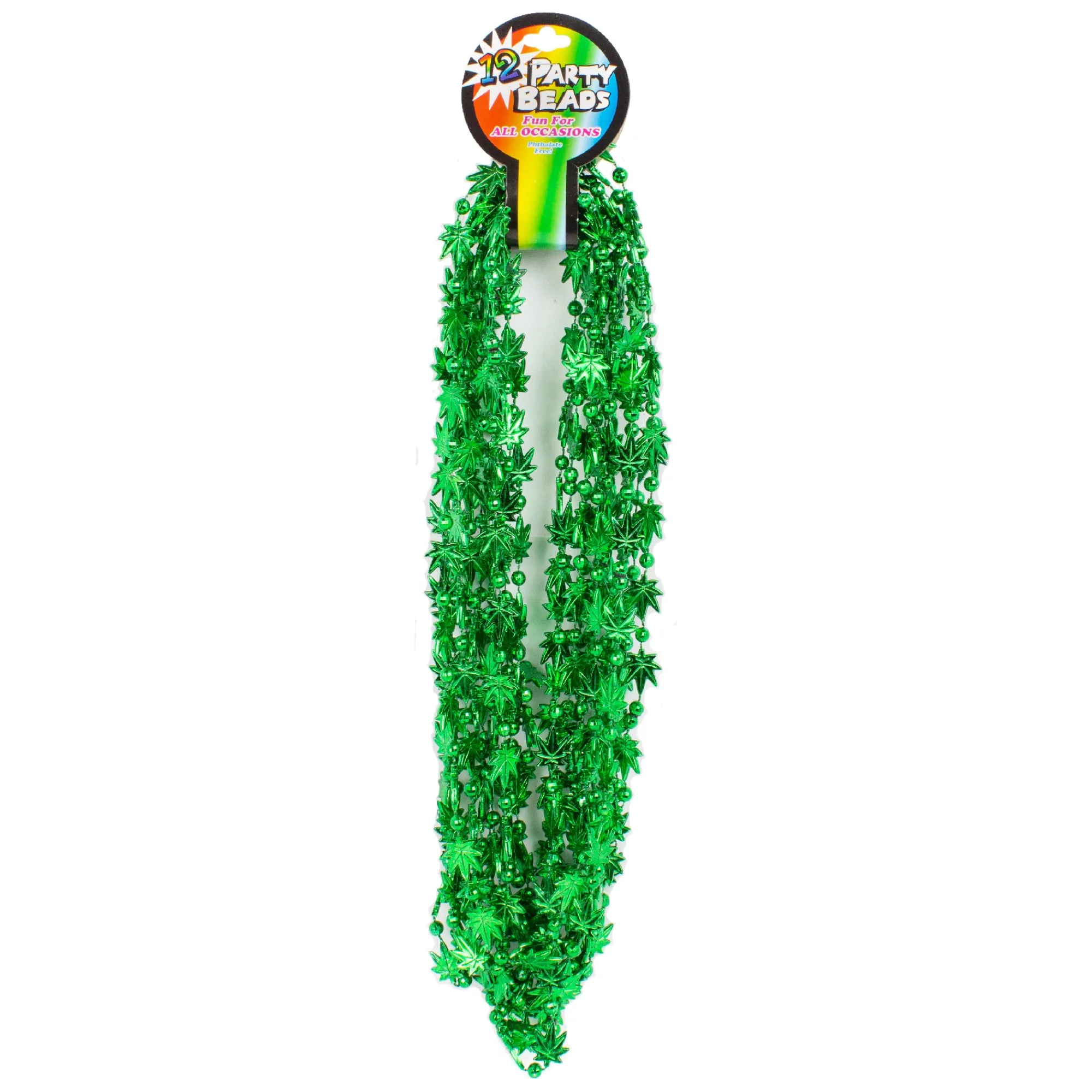 Outlet Windy City Novelties Mini Weed Leaves 33" Bead Necklaces