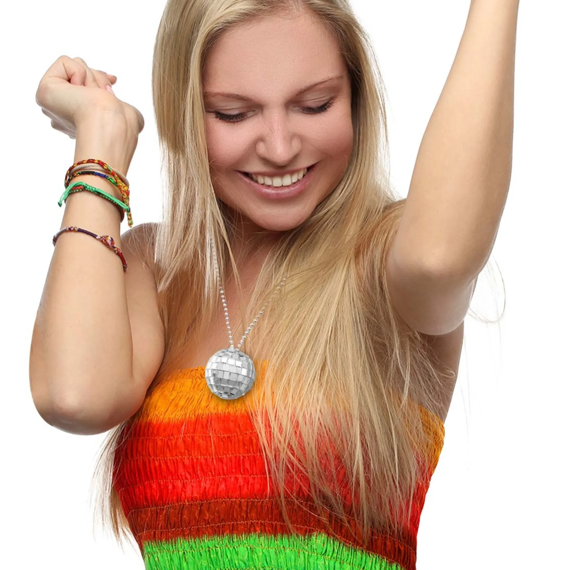 Windy City Novelties Mirror Disco Ball Necklaces