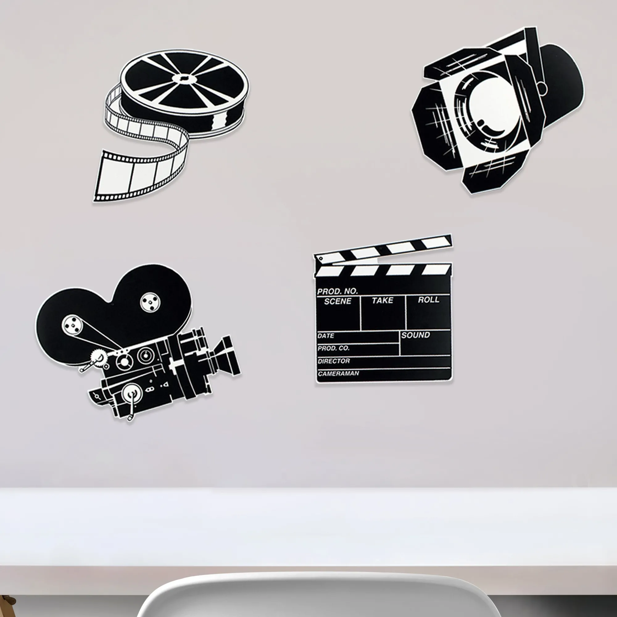 Best Windy City Novelties Movie Set Black & White Cutouts