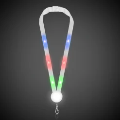 Online Windy City Novelties -Color LED Lanyard Multi