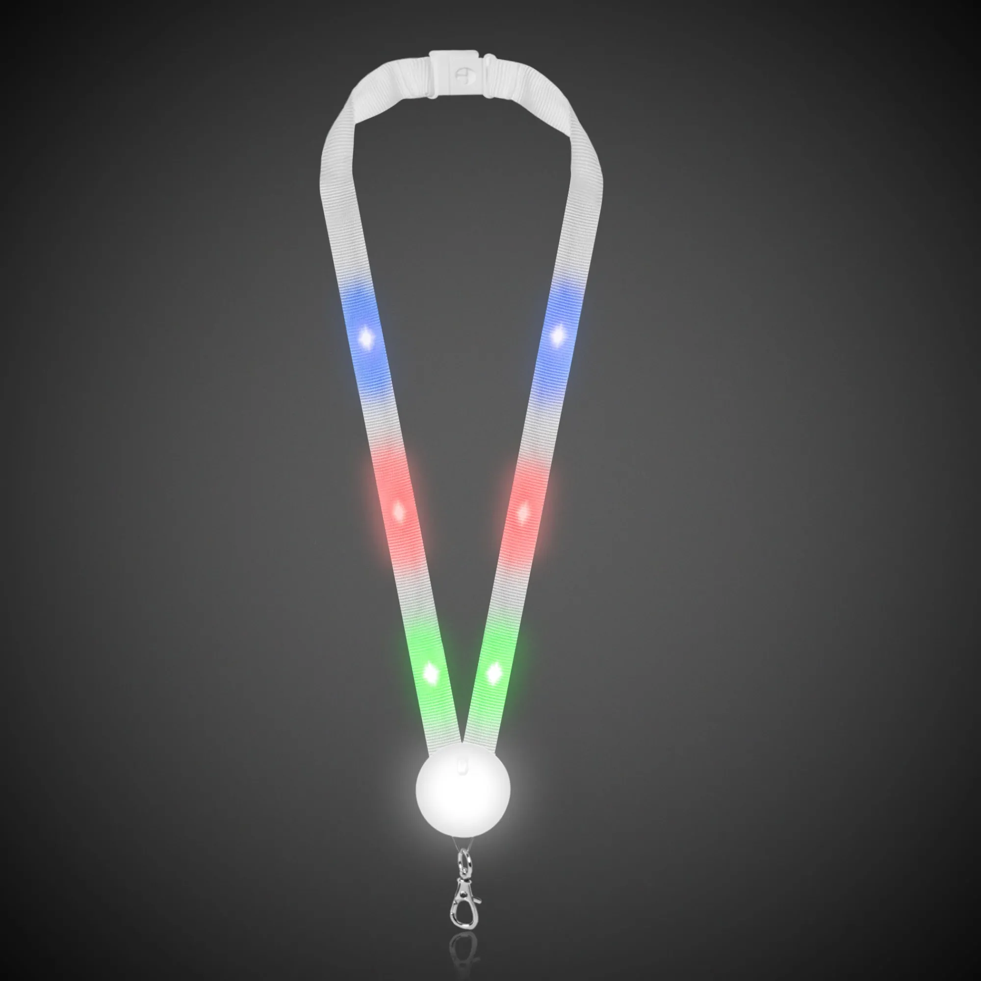 Online Windy City Novelties -Color LED Lanyard Multi