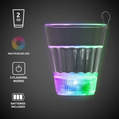 Sale Windy City Novelties Multi-Color LED 2 oz. Clear Shot Glass