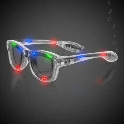 Best Windy City Novelties -Color LED Retro Sunglasses Multi
