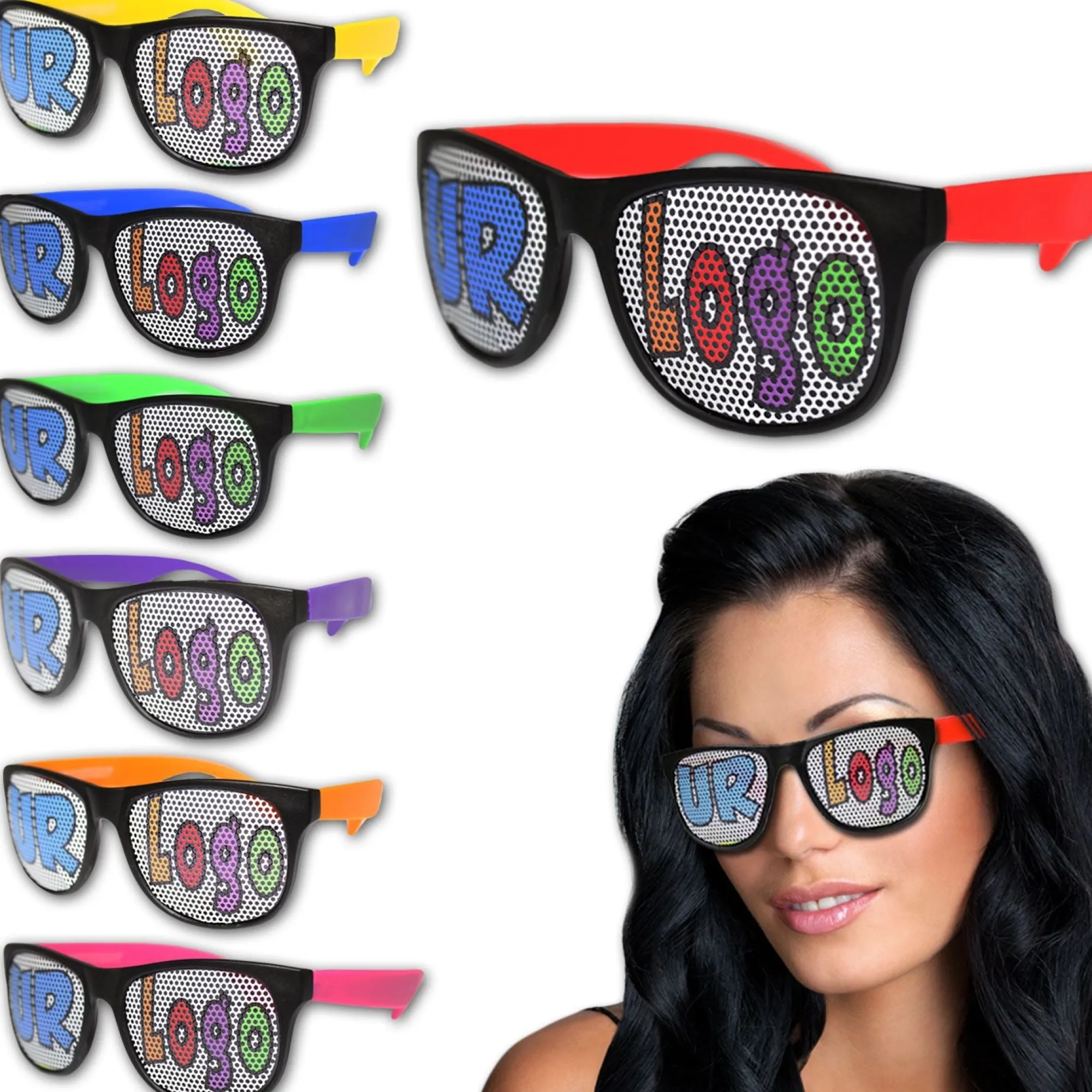 Online Windy City Novelties Neon Custom Retro Sunglasses