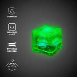 Discount Windy City Novelties Neon LED Ice Cubes Green