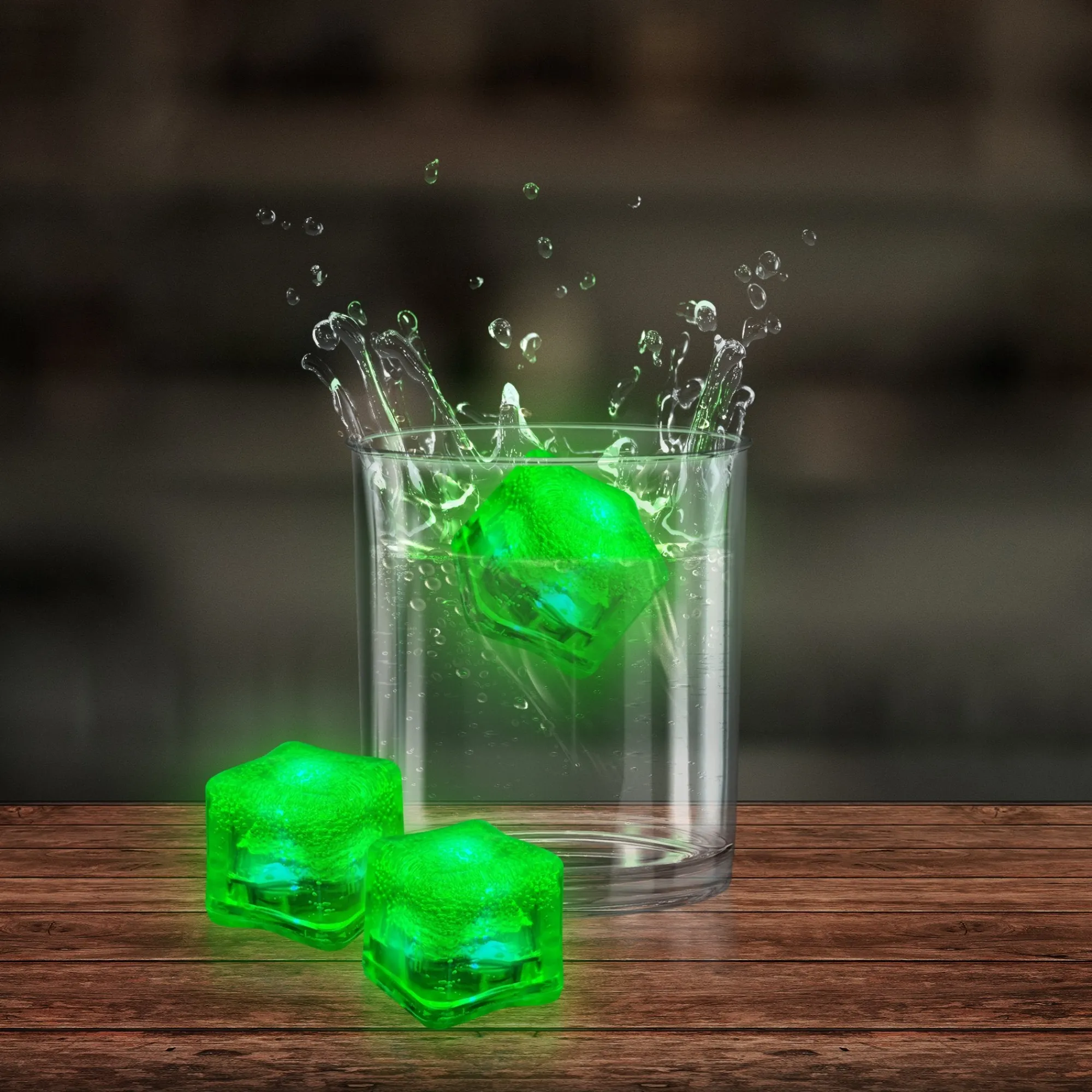 Discount Windy City Novelties Neon LED Ice Cubes Green