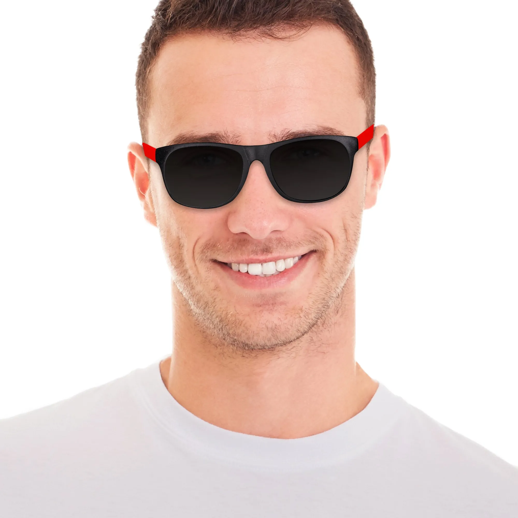 Windy City Novelties Neon Retro Sunglasses Red