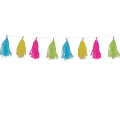 Discount Windy City Novelties Neon Tissue Tassel Garland
