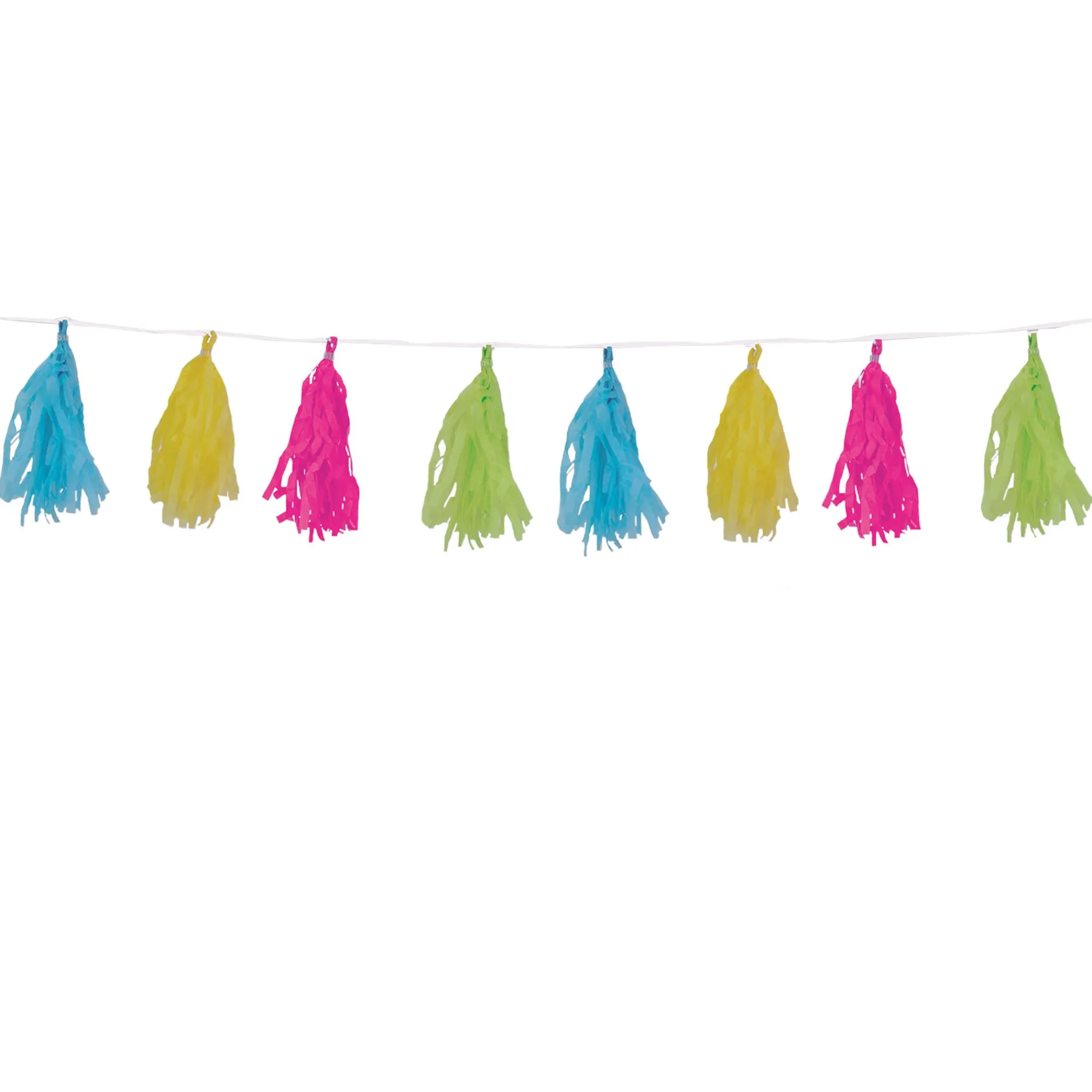 Discount Windy City Novelties Neon Tissue Tassel Garland