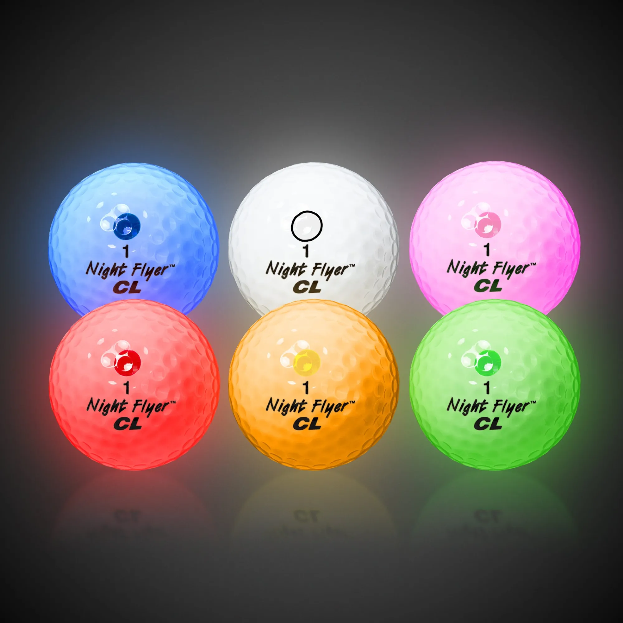 New Windy City Novelties Night Flyer CL Golf Balls