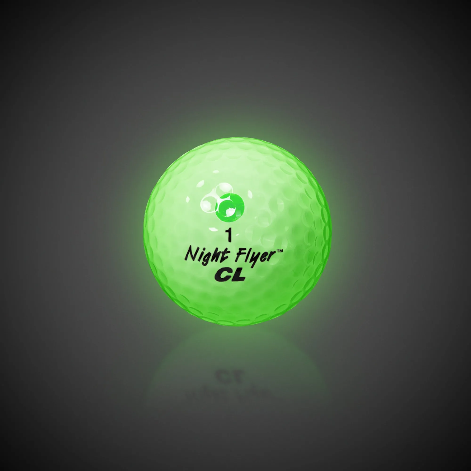 Windy City Novelties Night Flyer LED Green Constant-On Golf Ball